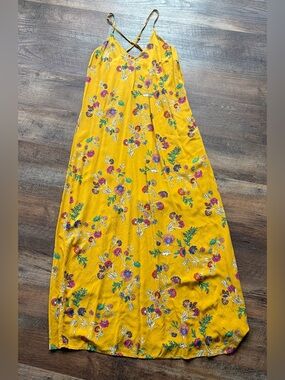 Mustard Yellow Floral Sundress Top